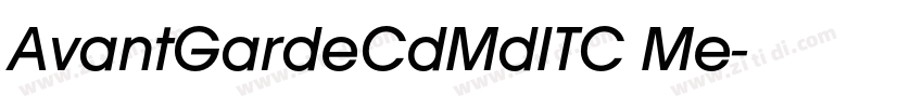 AvantGardeCdMdITC Me字体转换